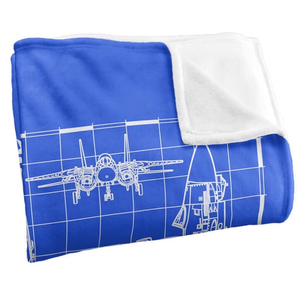 Top Gun Fighter Jet Ritningsfilt