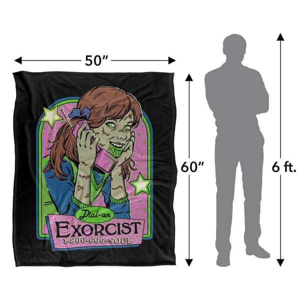 Steven Rhodes Dial An Exorcist Soft Touch Blanket