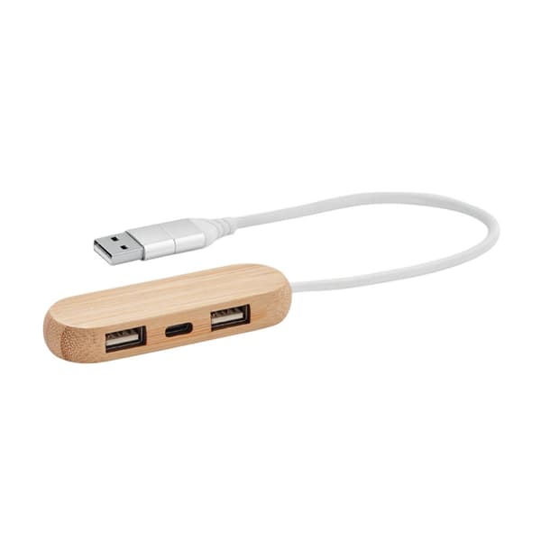 MidOcean Vina C USB-hub i bambus