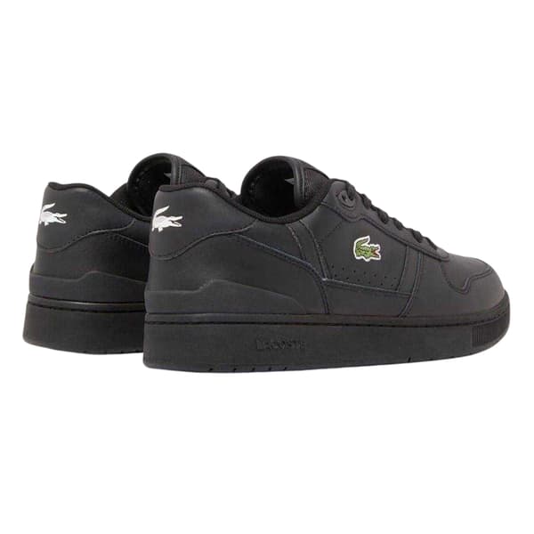 Lacoste Mens T-Clip Leather Flat Trainers