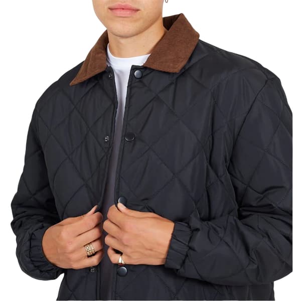 Brave Soul Mens Quilted Coach Jacket