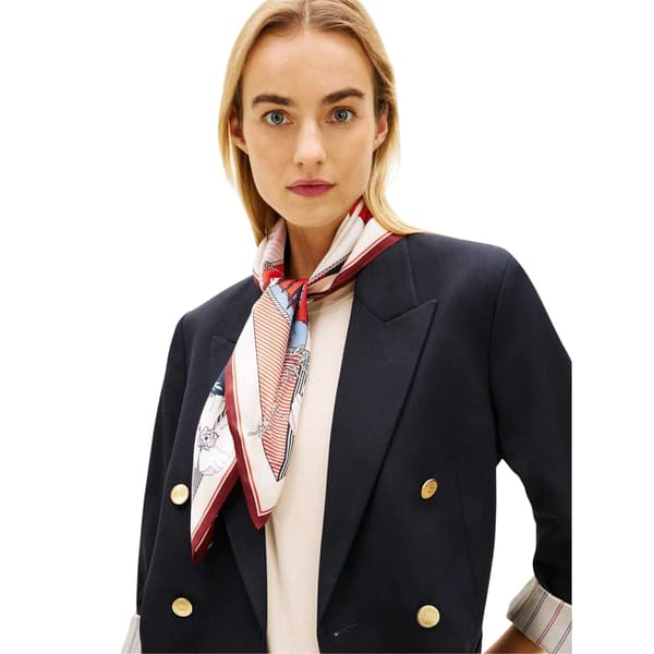 Tommy Hilfiger Blommig Sidenscarf