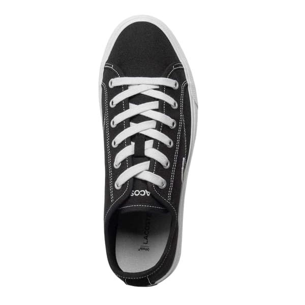 Lacoste Mens Backcourt Canvas Low Trainers