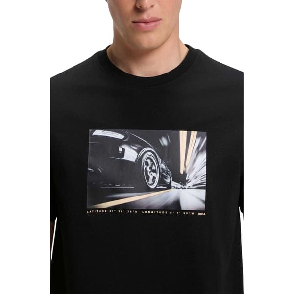 Boss Mens Graphic Print Regular T-Shirt