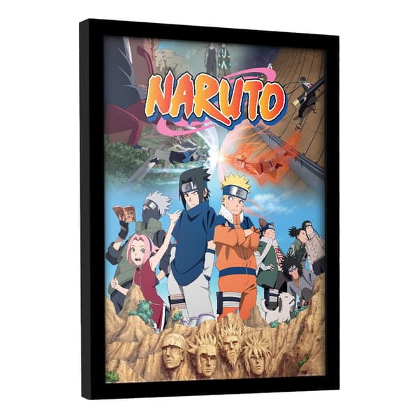 Naruto Delad Inramad Affisch
