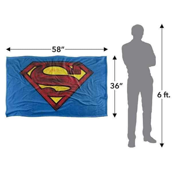 Superman Shield Soft Touch Blanket