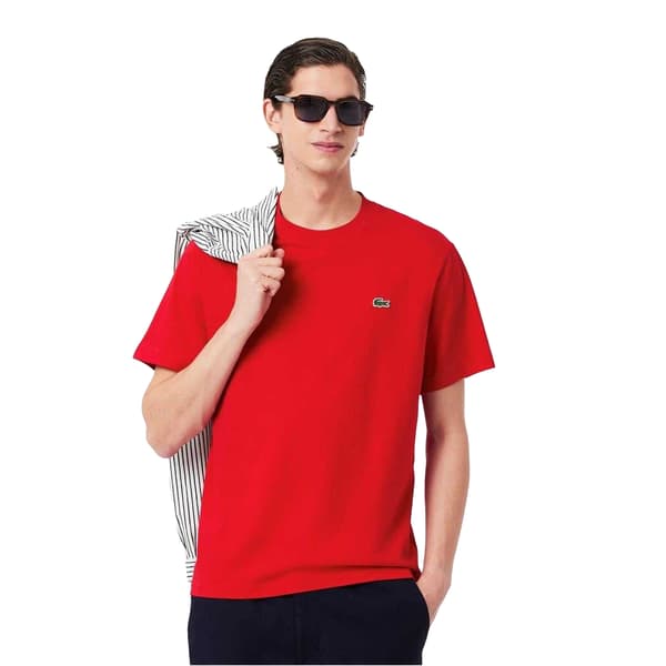 Lacoste Herr T-shirt med broderad logotyp