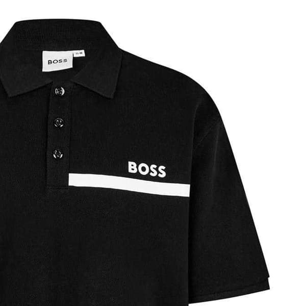Boss Herr Kortärmad Pikétröja Regular Fit