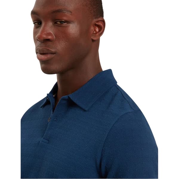 Ted Baker Mens Textured Collared Polo Shirt