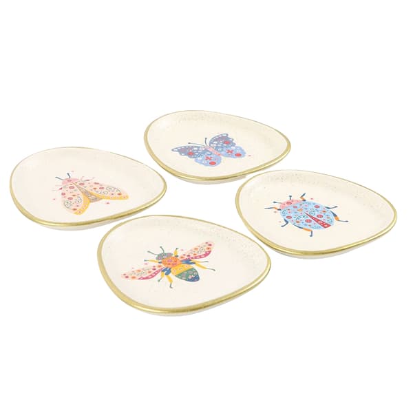 Something Different Floral Bug Trinket Dish (Pack of 4)