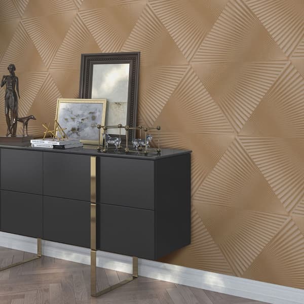 Erismann 3D Geometrisk Vinyl Texturerad Tapet