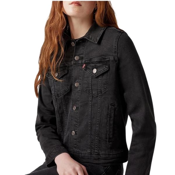 Levis Womens/Ladies Plain Denim Long-Sleeved Trucker Jacket