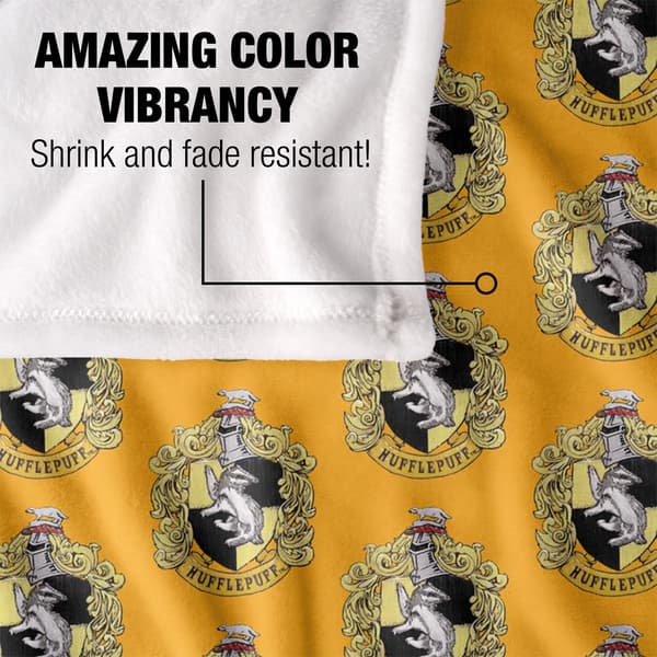 Harry Potter Hufflepuff Repeat Print Blanket