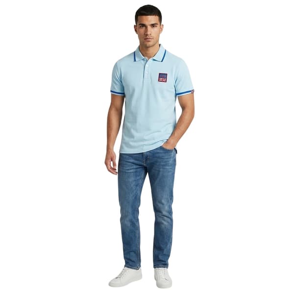 Aquascutum Herrbroderad Patch Pikétröja