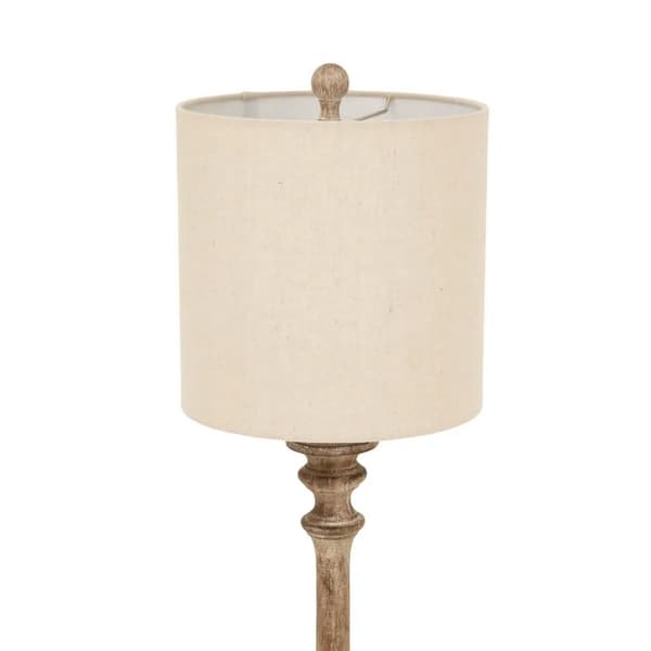 Hill Interiors Pallido Candlestick Linen Table Lamp