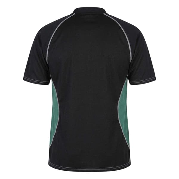 Gilbert Mens Contrast Panel Regular Raglan Rugby Shirt