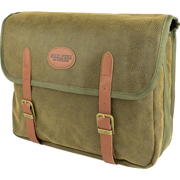 Jack Pyke Logo Leather Trim Messenger Bag