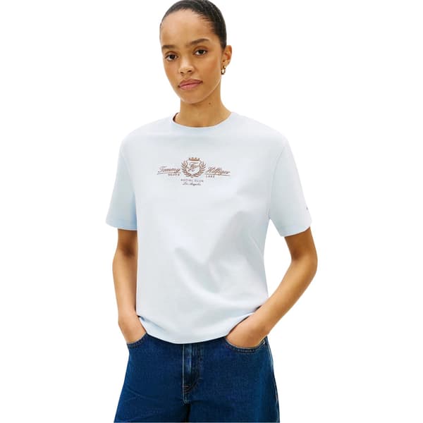 Tommy Hilfiger Dam Broderad T-shirt