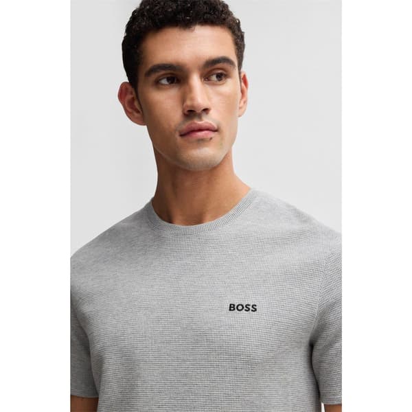 Boss Mens Waffle Knit Structured Pyjama Top
