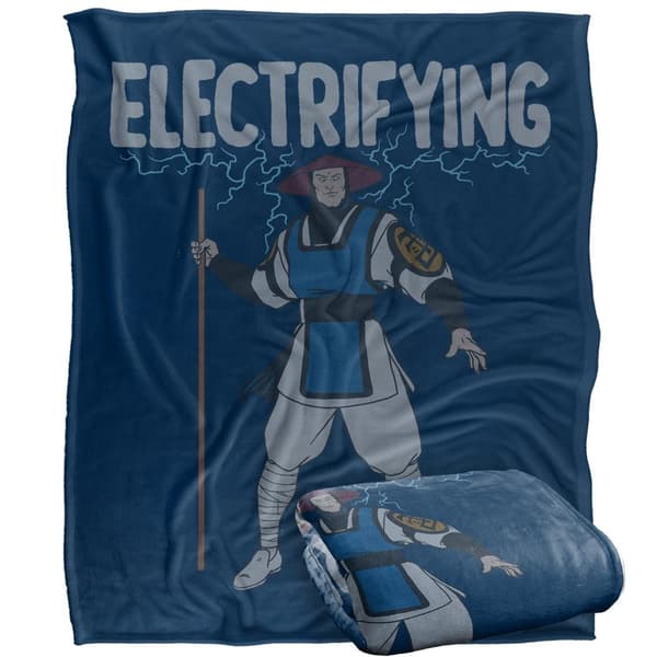 Mortal Kombat Electrifying Raiden Blanket