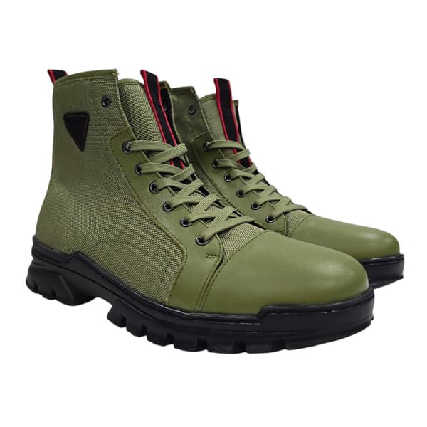 Firetrap Mens Lucas Leather Combat Boots