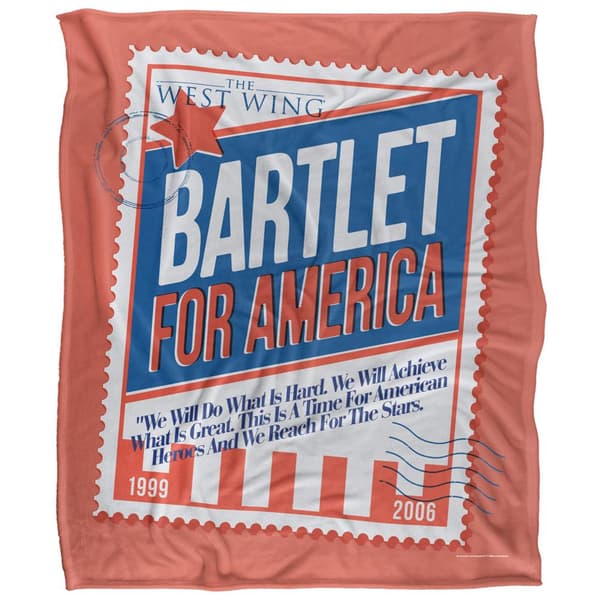 West Wing Bartlet For America Silky Supersoft Blanket