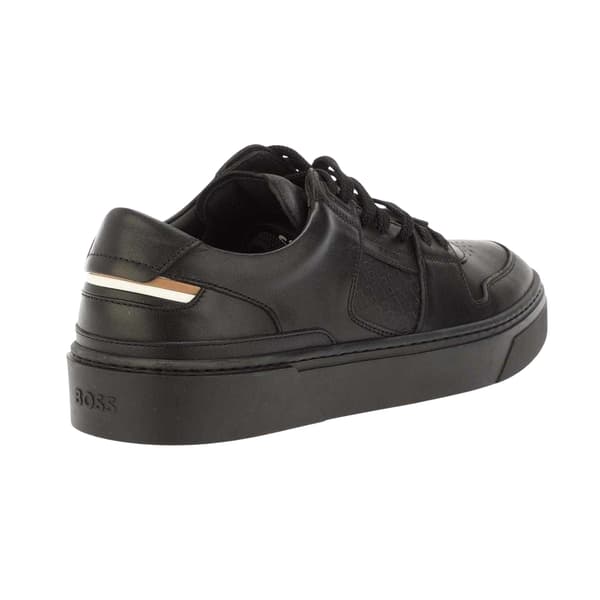 Boss Mens Gary Leather Flat Trainers