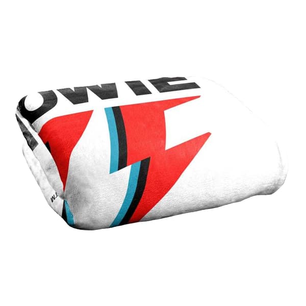 David Bowie 75 Silky Logo Supersoft Blanket