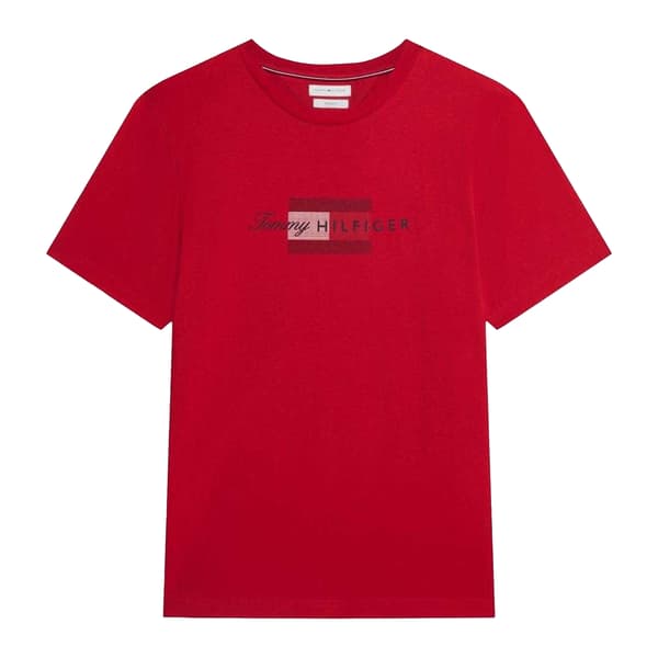 Tommy Hilfiger Mens Script Logo T-Shirt