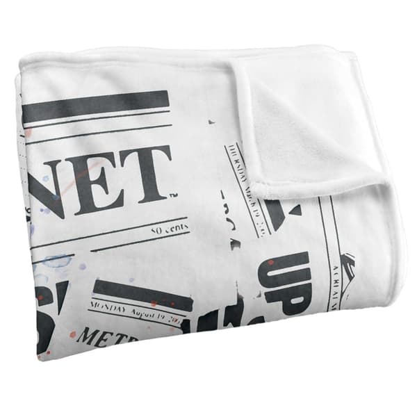 Superman Newspaper Watercolour Blanket