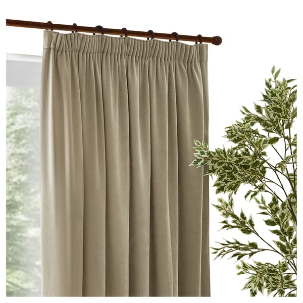 Yard Chenille Lined Pencil Pleat Curtains