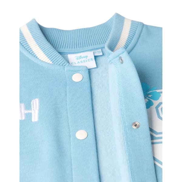 Lilo & Stitch Girls Embroidered Logo Varsity Jacket