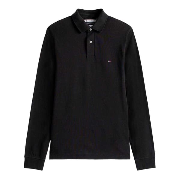 Tommy Hilfiger Herr Logotyp Långärmad Pikétröja