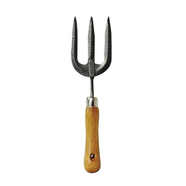 Kingfisher Wooden Handled Garden Hand Fork