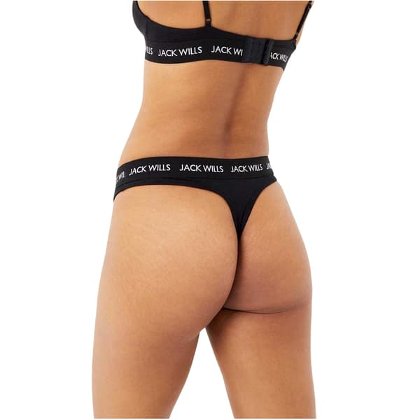 Jack Wills Naisten Deptford Logo Stringit (3 kpl pakkaus)