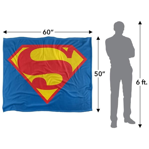Superman 1993 Shield Soft Touch Blanket