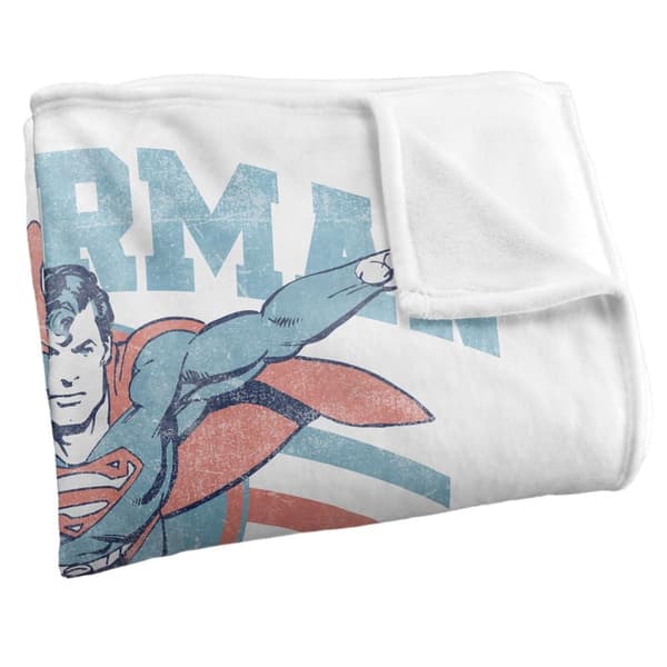 Superman Flying Stripes Soft Touch Blanket