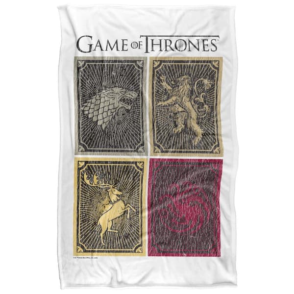 Game of Thrones Houses Crest Soft Touch Blanket