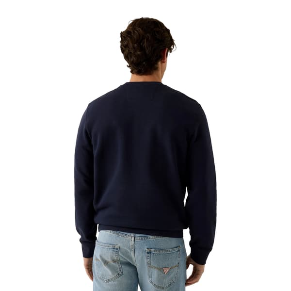 Guess Herr Präglad Crew Neck Slim Sweatshirt