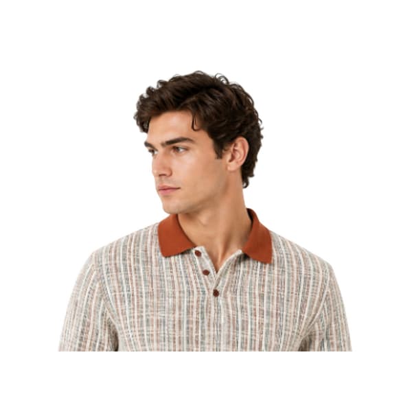 Jack And Jones Herr Randig Regular Vinter Pikétröja