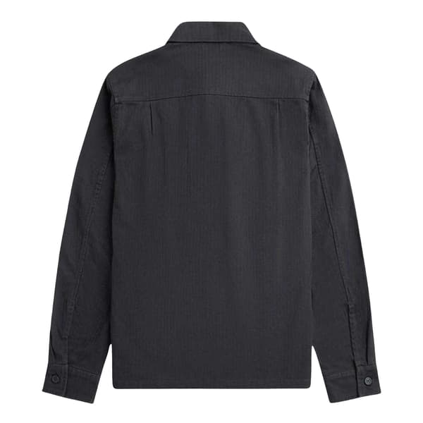 Fred Perry Mens Anchor Herringbone Overshirt