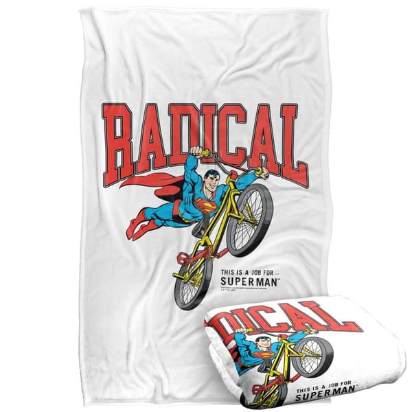 Superman Radical Biker Soft Touch Blanket