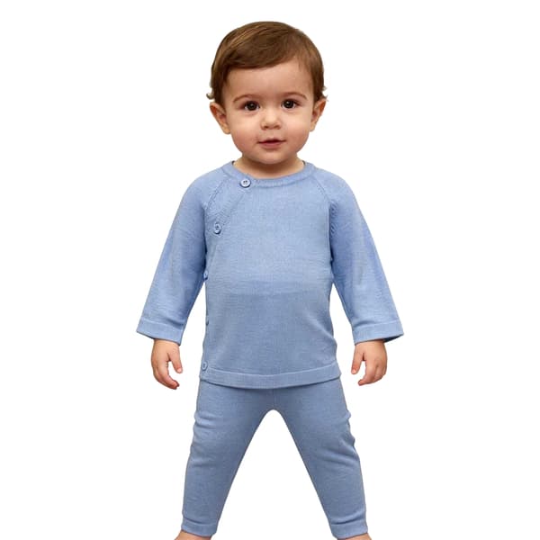Pretty Green Childrens/Kids Plain Top & Bottom Set
