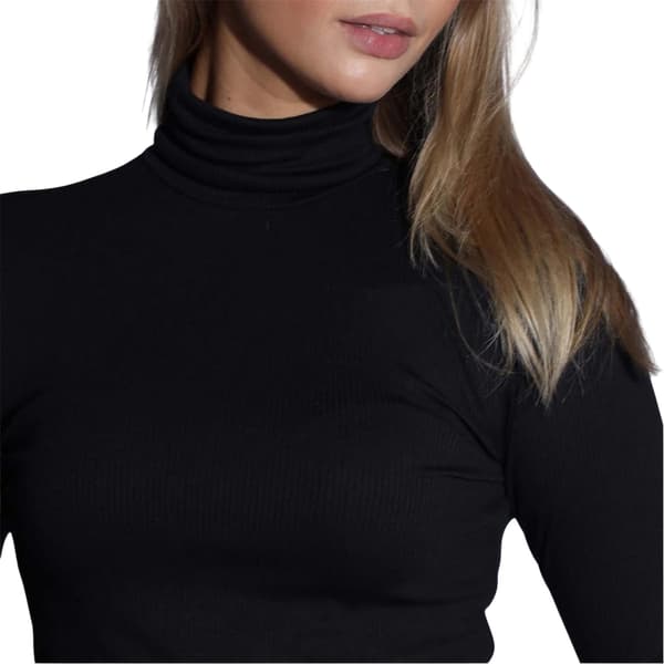 Levis Dam/Kvinnor Ruched Turtleneck Slim Tröja Topp