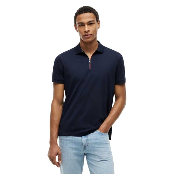 Tommy Hilfiger Miesten Quarter Zip -peruspoolopaita