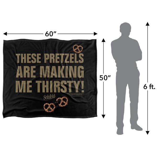 Seinfeld Pretzel Soft Touch Blanket