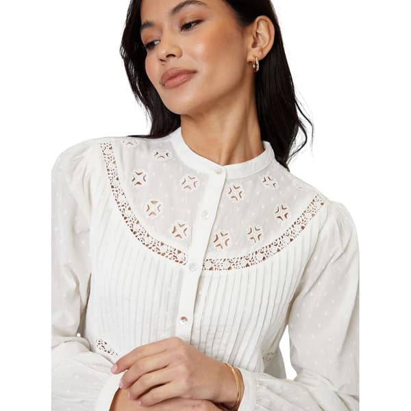 Threadbare Womens/Ladies Rani Banded Collar Bishop Blouse