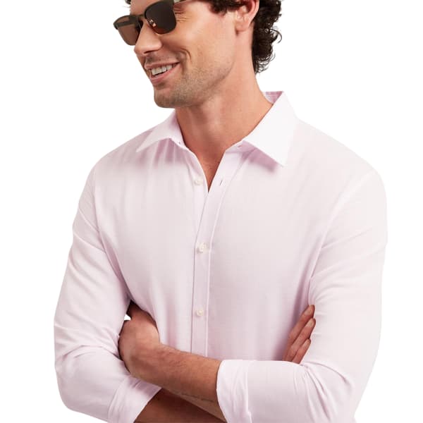 Ted Baker Mens Linen Blend Regular Long-Sleeved Shirt