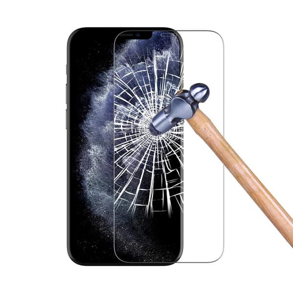iPhone 12/12 Pro Screen Protector - Tempered Glass Aluminum 2.5D Transparent