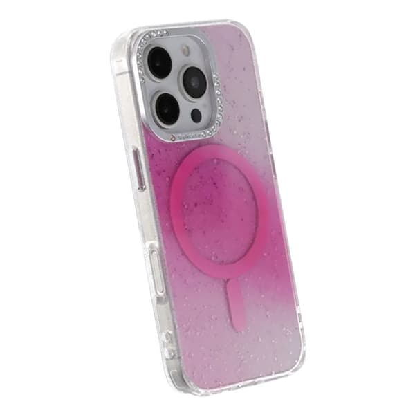 Glitter Diamond Magnetic Case - iPhone 16 Pro Pink